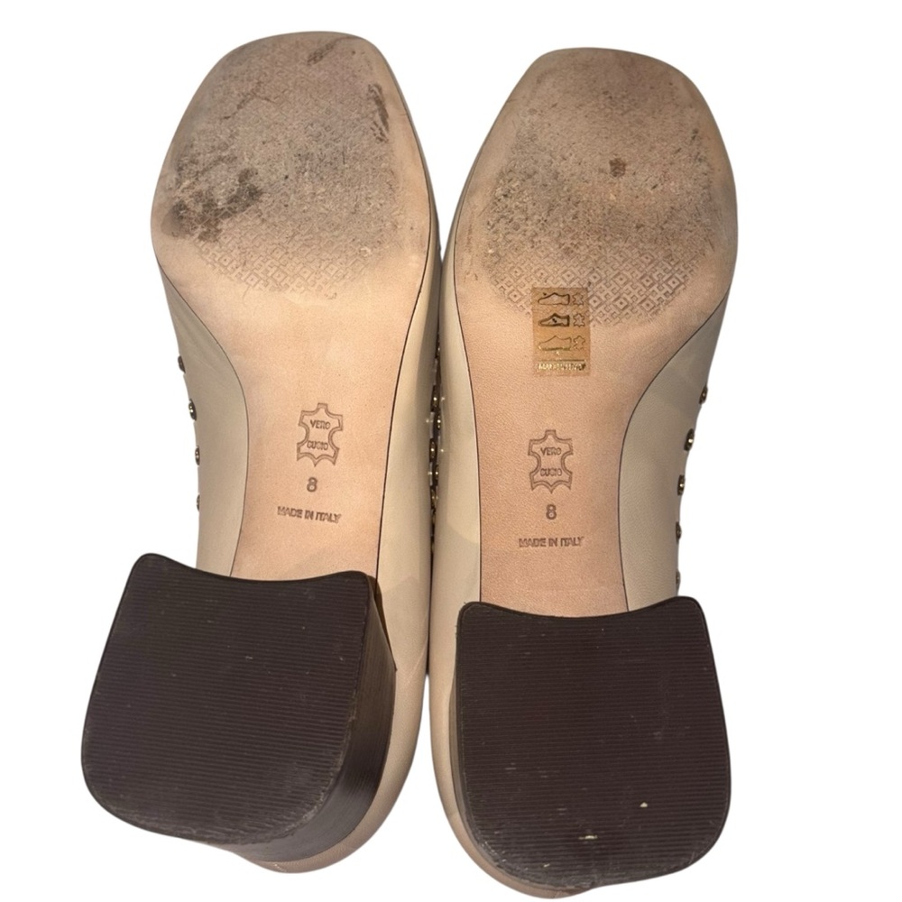 Tory Burch Studded Leather Classic 55mm Stacked Heel Loafers - Picture 7 of 7